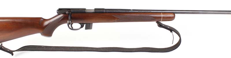 S1 .22 Squires Bingham Model 14 bolt action, 23 ins threaded barrel (sights removed), 10 shot