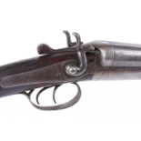 S2 The stock action and forend of a 12 bore double hammer gun by C.Smith & Sons (originally with
