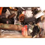 Large box containing various gun related accessories