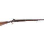 S58 .577 Enfield 1853 Pattern percussion rifle, 28 ins steel barrel with bead foresight, three