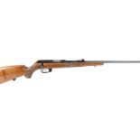 S1 .22 (hornet) Walther bolt action rifle (magazine missing), 22 ins barrel (sights removed), double