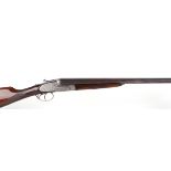 (S2) 12 bore sidelock ejector Black Sabel De Luxe, 25 ins barrels, cyl & ic, Churchill rib with bead