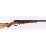 (S1) .22 JGA bolt action rifle, 22 ins matt finish barrel, open sights, semi pistol grip stock,