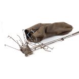 Pigeon flapper decoy in canvas carry sack