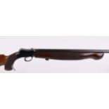 (S1) .220 BSA Martini action rifle, 28½ ins heavy target barrel with machined anti-glare strip,