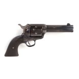 (S58) .41 Colt Single Action Army revolver, six shot fluted cylinder, black hard rubber grips,