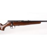 (S1) .22 Weihrauch bolt action multi shot rifle (no magazine), 21 ins threaded barrel (moderator