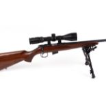 (S1) .17(hmr) CZ 452-2E American bolt action rifle, 22 ins threaded barrel (moderator available),