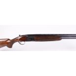 (S2) 12 bore Miroku over and under, 26 ins barrels, ½ & ¼, broad machine turned ventilated rib, 2¾