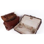 Large leather Gladstone bag and leather shoulder bag cartridge carrier (2)