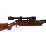 5.5mm Feinwerkbau Sport 127 break barrel air rifle, semi pistol grip stock with cheek piece and