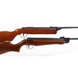 .22 Webley Hawk break barrel air rifle; .177 Diana Series 70 Model 75 break barrel air rifle (2) [