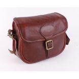 Parsons red leather cartridge bag (capacity for 100 cartridges approx.)