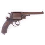 (S5) .450 Adams Mk3 double action revolver c.1872, 6 ins octagonal barrel, 6 shot cylinder, plain