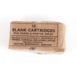 10 x Blank cartridges for Snider & Martini rifles in original Kynoch brown paper wrap [Purchasers