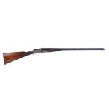 (S2) 12 bore sidelock ejector by Baker, 28 ins barrels, ic & ic, concave rib, 2½ ins chambers,