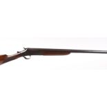 (S2) 16 bore semi hammer, English, 28¼ ins barrel, 2½ ins chamber, plain steel action with top lever