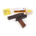 .22 (blank) Vintage Accles & Shelvoke Cash X captive bolt humane killer, with quantity of .22