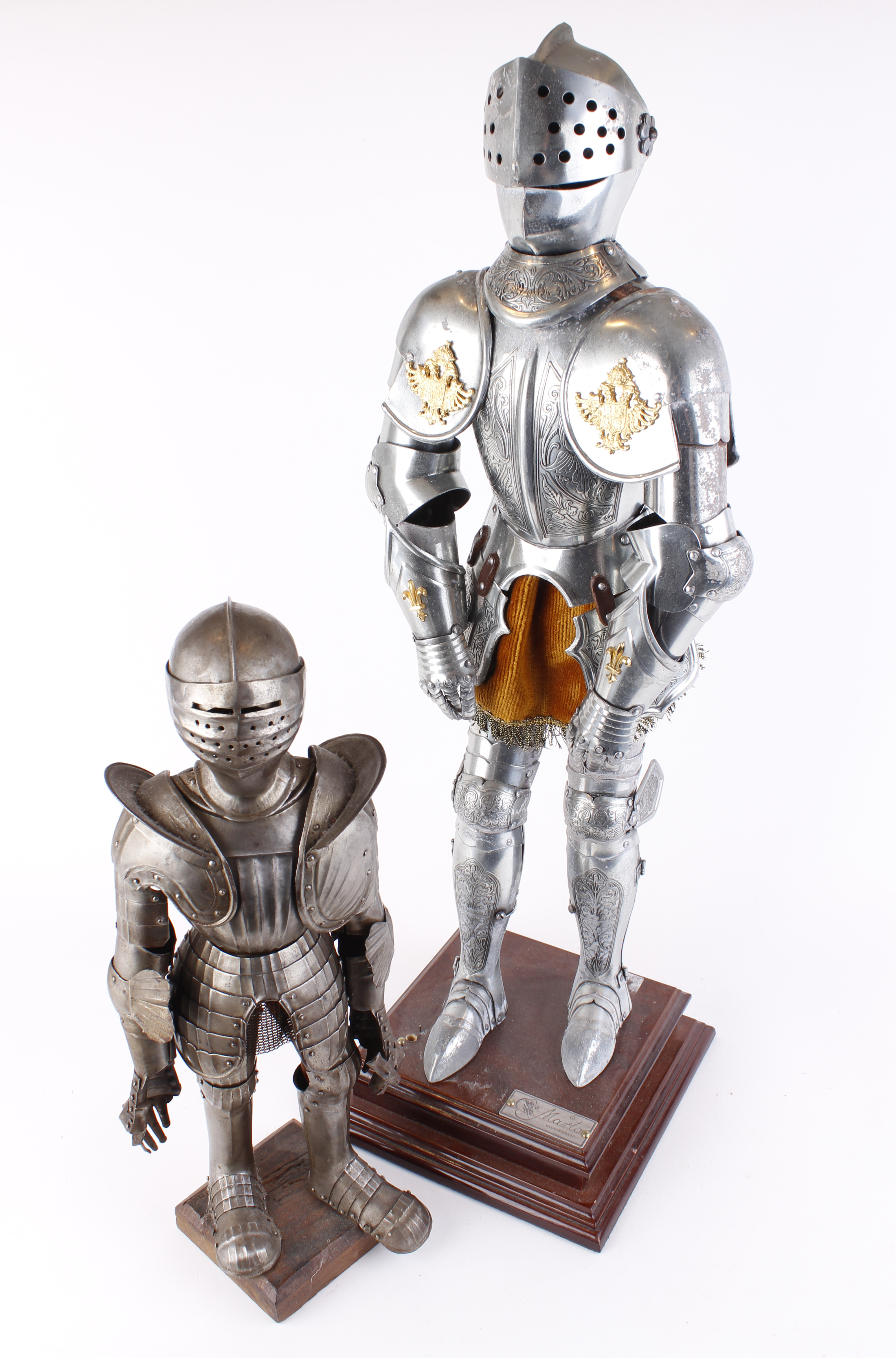 16th Century style fully articulated miniature suit of armour by Marto (Spain), h.25 ins, together - Image 2 of 14