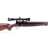 5.5mm RWS Rapier pcp air rifle, fitted moderator, figured pistol grip stock with recoil pad,