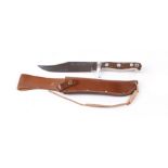 Trophy Line Sportsman's bowie knife, 6½ ins blade marked 'Surgical Steel #357 Solingen Germany',