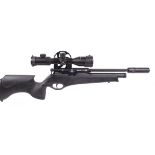 .177 BSA Ultra SE PCP air rifle, fitted moderator, mounted 3-12 x 44 PAO scope, no. 0305-GH, in