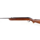 .22 BSA Airsporter underlever air rifle, open sights, no. GD11993 n.b. stock cracked at wrist [