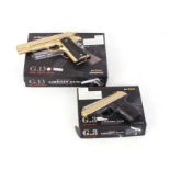 6mm G.13 Airsoft pistol, boxed; 6mm G.3 Airsoft pistol, boxed (2) [Purchasers Please Note: This