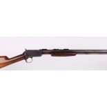 (S1) .22 (short) Winchester Model 62 pump action semi hammer rifle, 23 ins screw cut octagonal