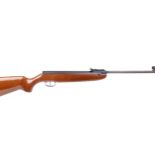 4.5mm Weihrauch HW 30 break barrel air rifle, tunnel and adjustable sights, semi pistol grip stock