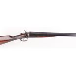 (S2) 12 bore double hammer gun by J. Carr & Sons, 30 ins nitro proof barrels, the rib inscribed