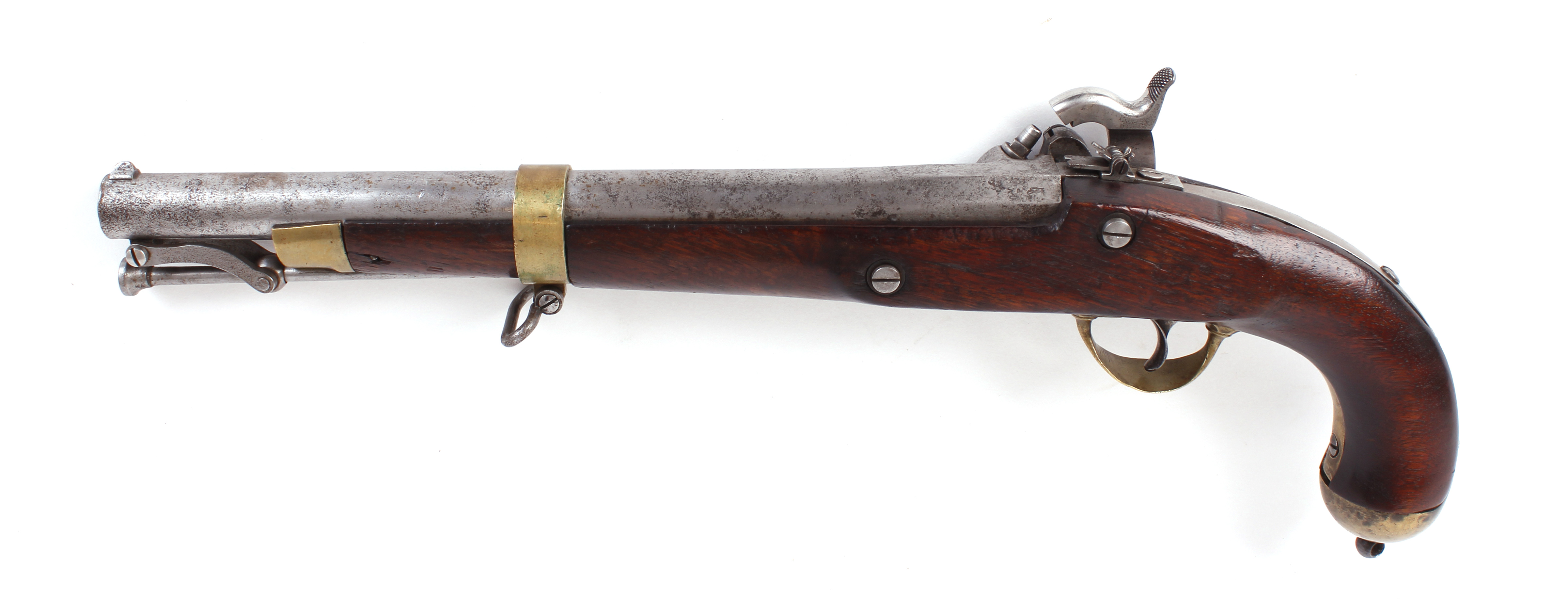 (S58) .58 (Minié ball) Springfield Pistol Carbine, 1855 pattern, 12 ins round brass bound three - Image 2 of 2