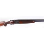 (S2) 12 bore Laurona over and under, ¼ & ¼, ventilated rib, 3 ins magnum chambers, scroll and