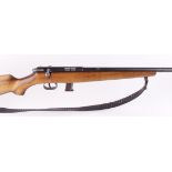 (S1) .22 Krico bolt action rifle, 24 ins threaded barrel, 10 shot magazine, semi pistol grip