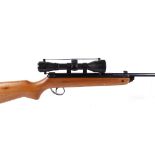 .22 BSA meteor break barrel air rifle, mounted 4 x 40 scope, no. TG45504 [Purchasers Please Note: