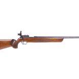 (S1) .22 Walther bolt action target rifle, 28 ins heavy target barrel, tunnel and aperture sights,