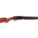 (S2) 20 bore Italian single, 28 ins full choke barrel, plain folding top lever action, 14½ ins