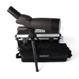 20-60 Tasco spotting scope with tripod, bag and case