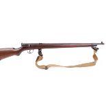 (S1) A scarce .22 Ross straight pull training rifle, 21½ ins fullstocked barrel with hooded blade