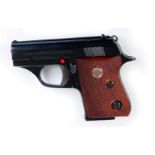 (S5) .22 Astra 7000 automatic pistol, chequered wood grips, no. 1080927 Section 5 licence