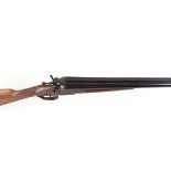 (S2) 12 bore double hammer gun, Italian, 27½ ins barrels stamped VICKERS SHEFFIELD, ¾ & full, game