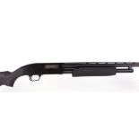 (S1) 20 bore Mossberg Model 88 Maverick pump action, multi shot, 25½ ins barrel, raised ventilated