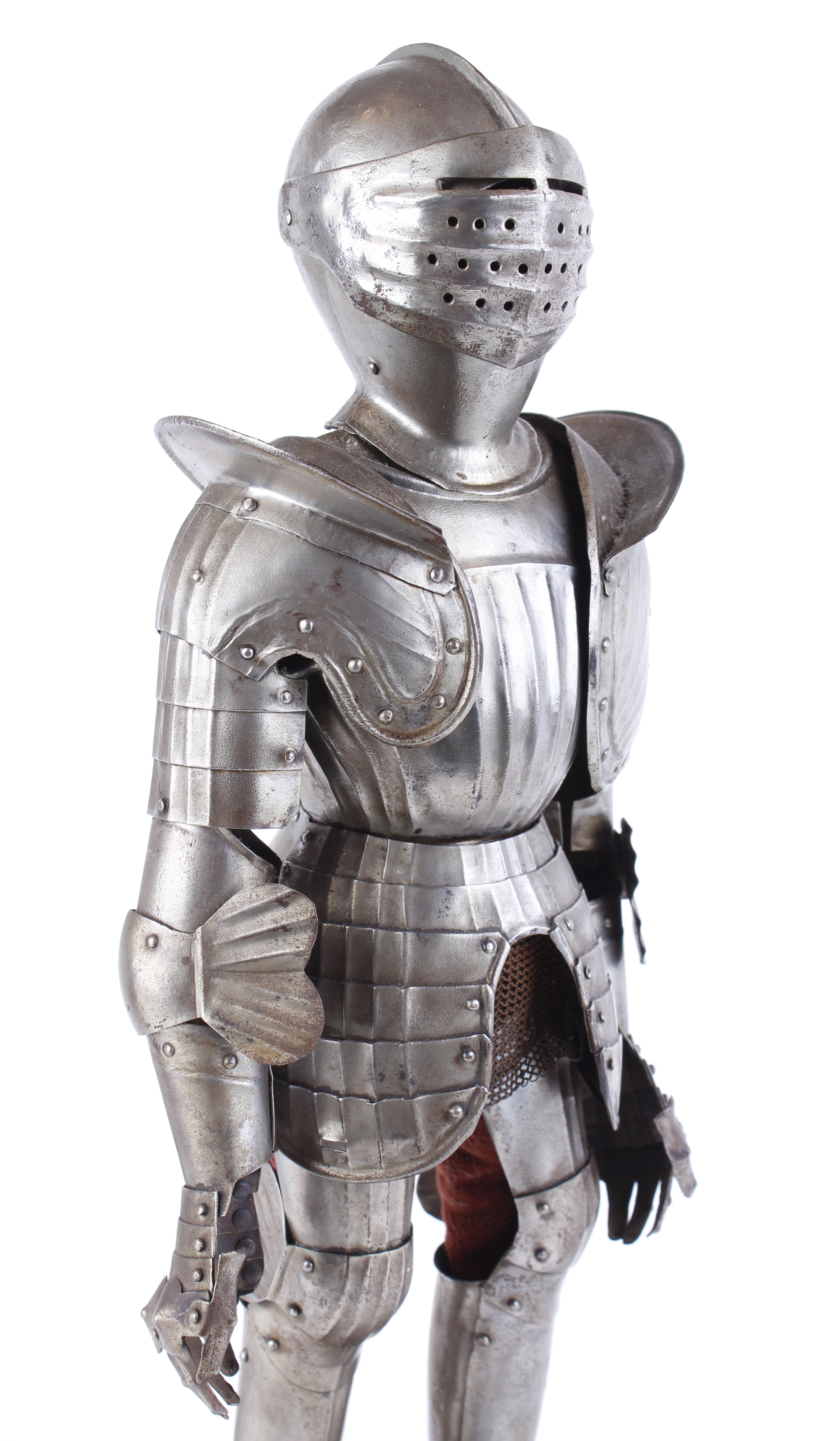 16th Century style fully articulated miniature suit of armour by Marto (Spain), h.25 ins, together - Image 4 of 14