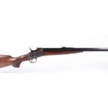 (S1) .45-70 Pedersoli falling block rifle, 30 ins octagonal barrel, adjustable iron sights, original