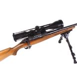 (S1) .243 (win) CZ BRNO bolt action rifle, threaded barrel (over barrel moderator available),