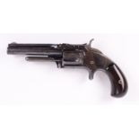 (S58) .31(rf) Smith & Wesson single action revolver, 3½ ins sighted lift-up barrel stamped SMITH &