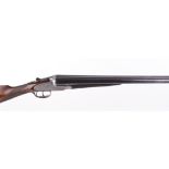 (S2) 12 bore sidelock ejector by E Fletcher, 28 ins sleeved barrels, ic & ½, the rib with dolls head