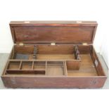 3 gun in car wooden transport box, twin handles, with internal lift out compartment tray, 25½ ins