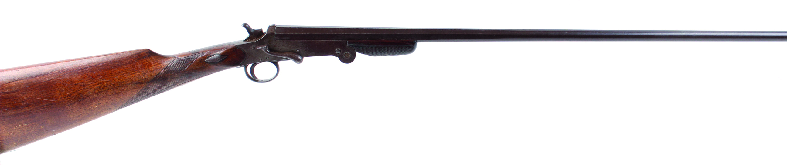 (S2) .410 single hammer, Belgian, 30 ins two stage barrel, side lever folding action, 14 ins