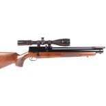 5.5mm Webley FX2000 pcp multi shot air rifle, screw cut barrel, 8 shot rotary magazine, pistol